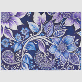 Papel colorido del arte de la batik floral