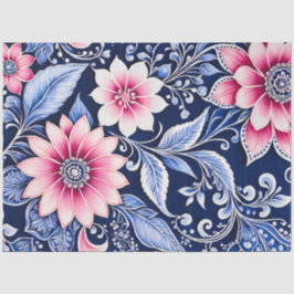 Papel colorido del arte de la batik floral