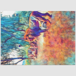 Papel colorido del Sahara del León