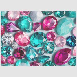 Papel colorido del tejido artístico de las joyas