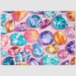 Papel colorido del tejido artístico de las joyas