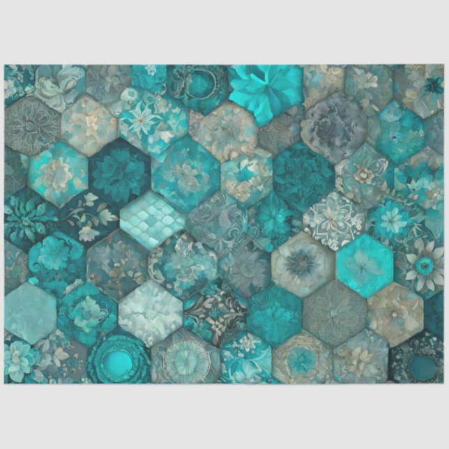 Papel colorido del tejido artístico Quilt (Anverso)