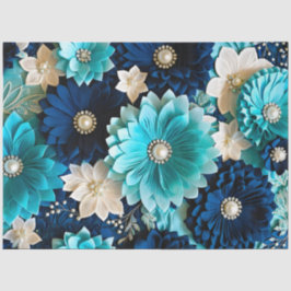 Papel colorido del tejido floral