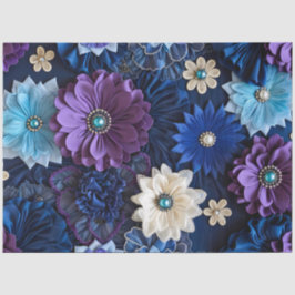 Papel colorido del tejido floral