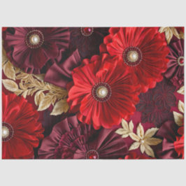 Papel colorido del tejido floral