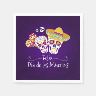 Papel Colorido Día de los Muertos   Servilleta