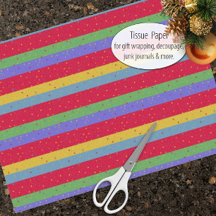 Papel colorido en tiras y estrellas de vacaciones