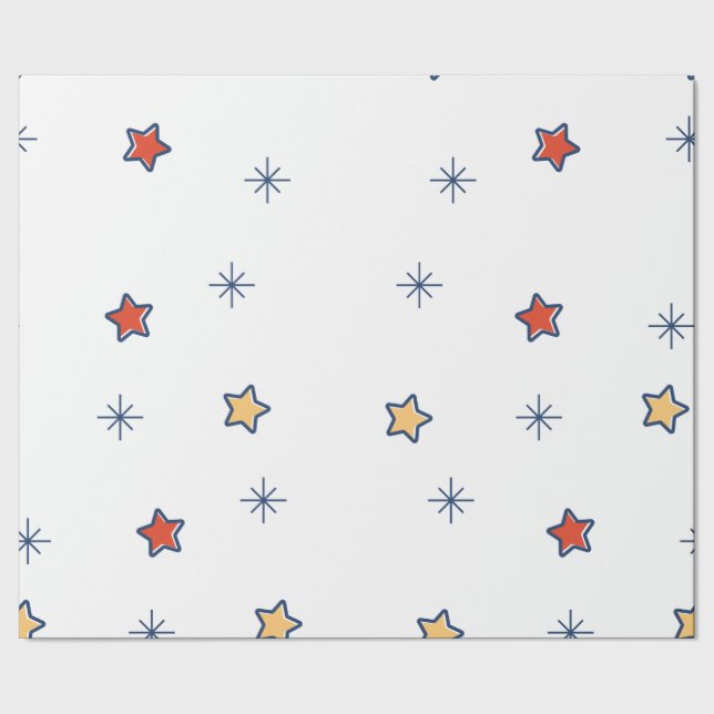Papel colorido para envolver estrellas (Costura)