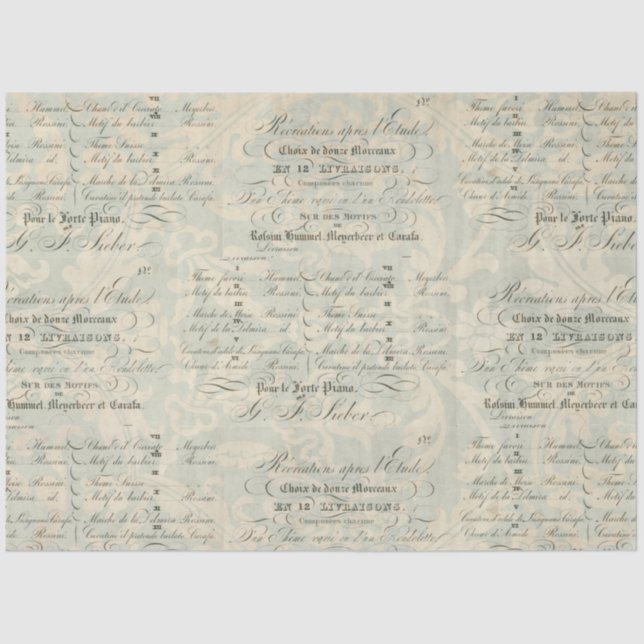 Papel complementario de la deshielo del éfemera de (Anverso)