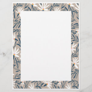 Papel con borde para impresoras de cartas estacion