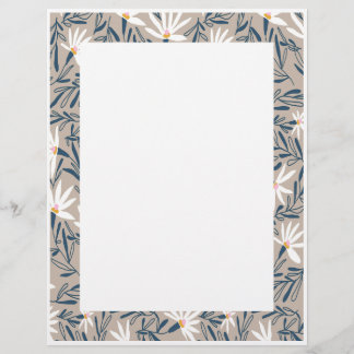 Papel con borde para impresoras de cartas estacion