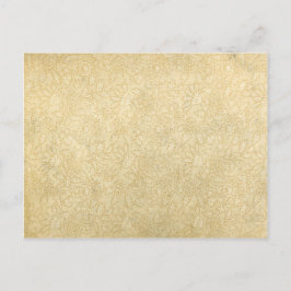 Papel con manto floral vintage postal en blanco