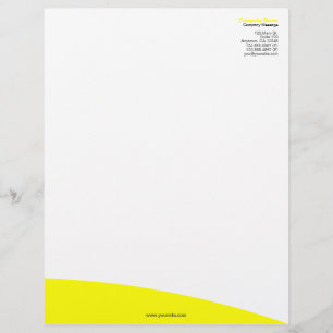 Papel con membrete amarillo de la colina del