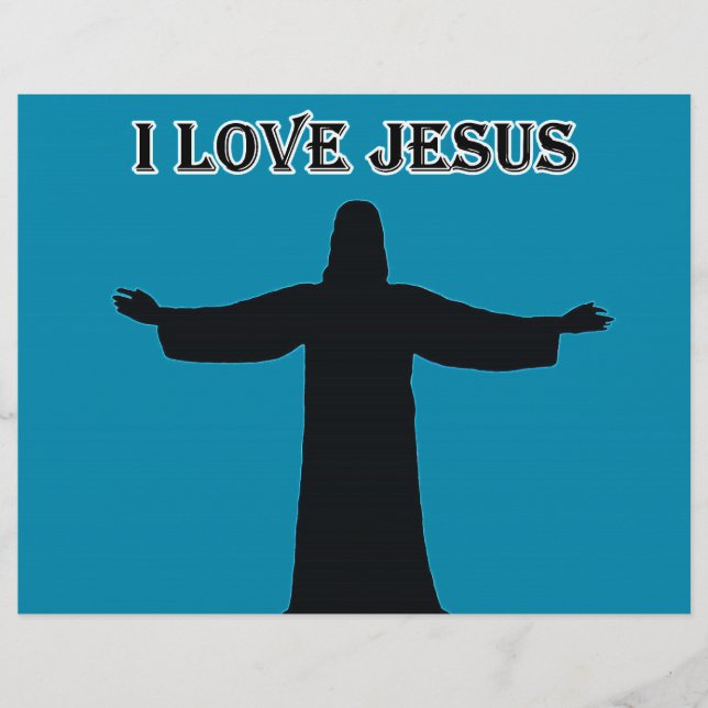 Papel con membrete  amo a jesus (Anverso)