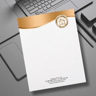 Papel con membrete con clase de las propiedades