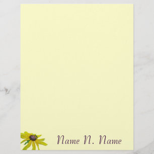 Papel con membrete de abeja y Susana de ojos negro
