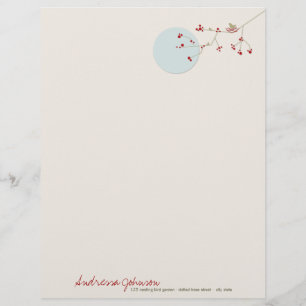 Papel con membrete de Baby Shower de la familia de