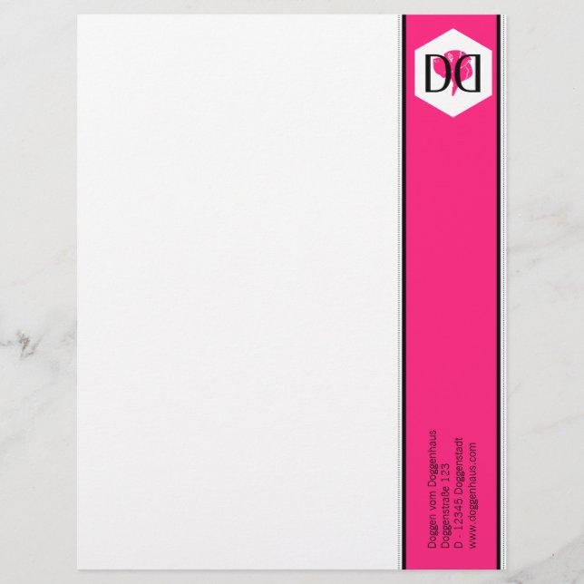 Papel con membrete de DD (Anverso)