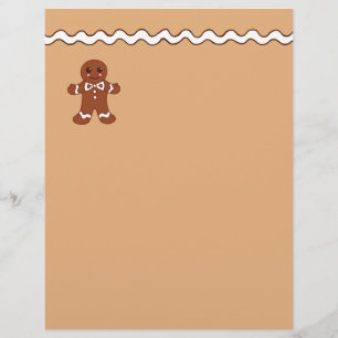 Papel con membrete de galleta de jengibre