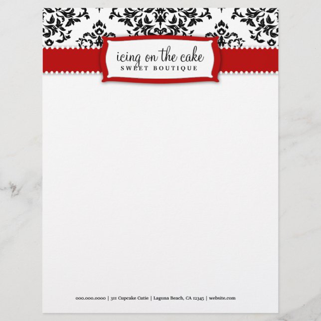 Papel con membrete de la cereza de la guinda del (Anverso)