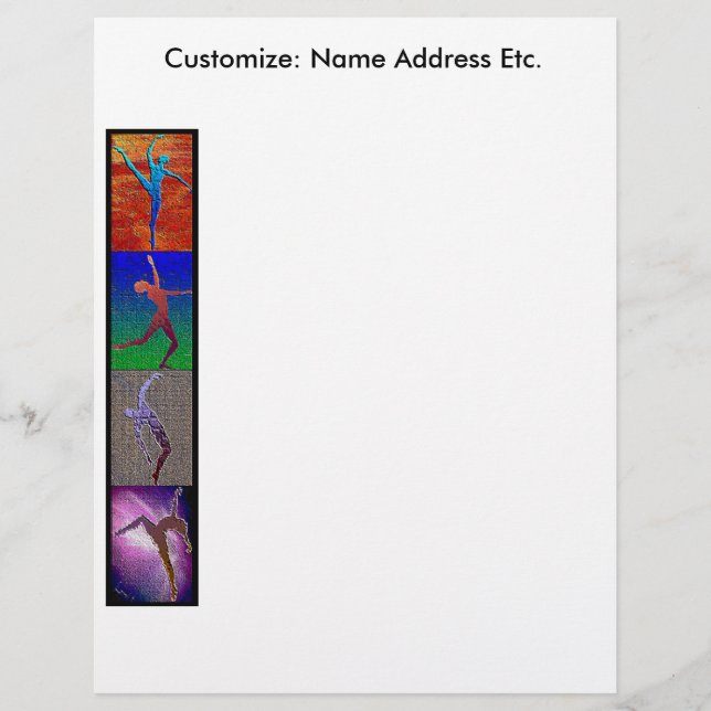 Papel con membrete de la danza (Anverso)