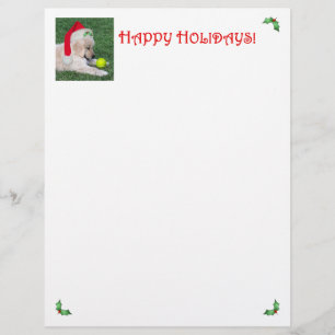 Papel con membrete de la letra del navidad con el