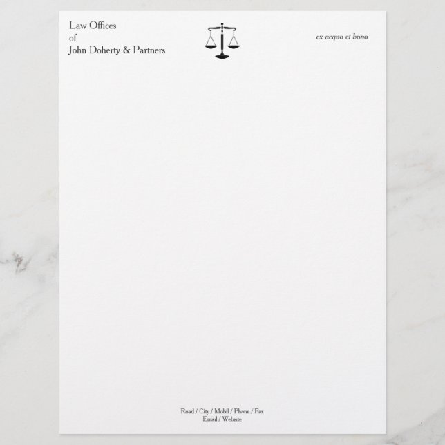 Papel con membrete de la obra clásica de las (Anverso)