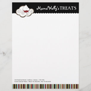 Papel con membrete de la panadería