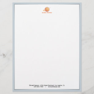 Papel con membrete de la sombra de Corporate Logo