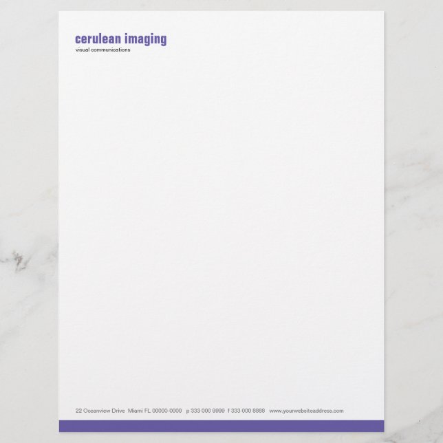 Papel con membrete de la violeta del panel de la (Anverso)