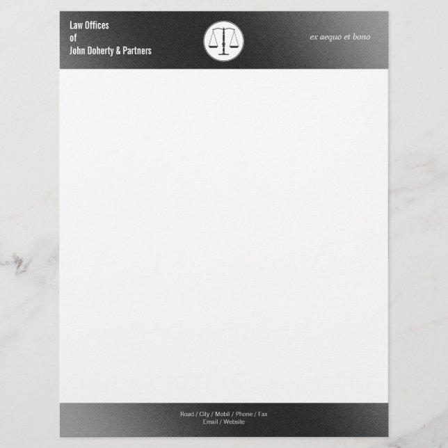 Papel con membrete de las ASESORÍAS JURÍDICAS (Anverso)