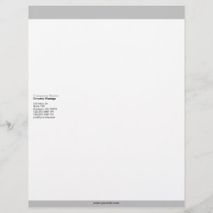 Papel con membrete de las barras de plata