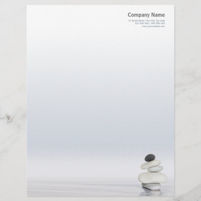 Papel con membrete de los ZENES Stone (Anverso)