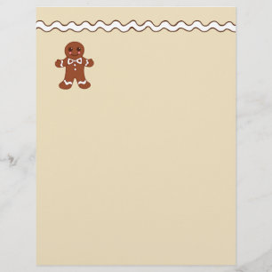 Papel con membrete de pan de jengibre