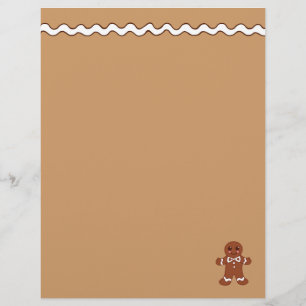 Papel con membrete de pan de jengibre