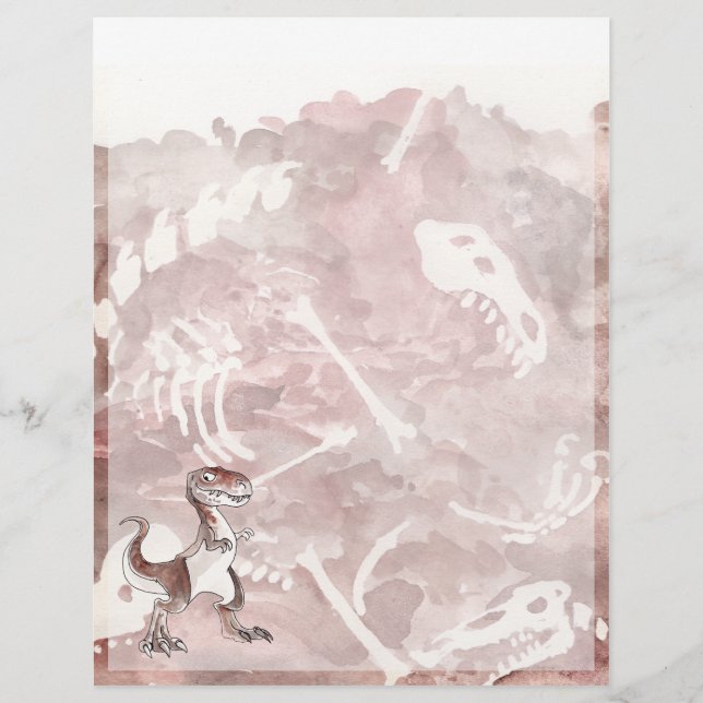 Papel con membrete de Tyrannosaurus Rex (Anverso)