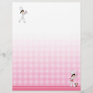 Papel con membrete decorado para carpetas de recet