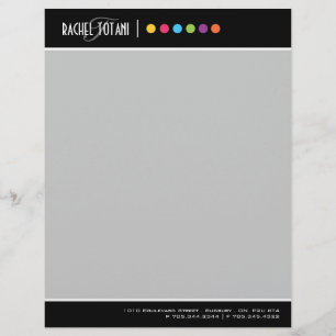 Papel con membrete del artista de maquillaje