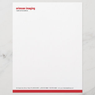 Papel con membrete del carmesí del panel de la