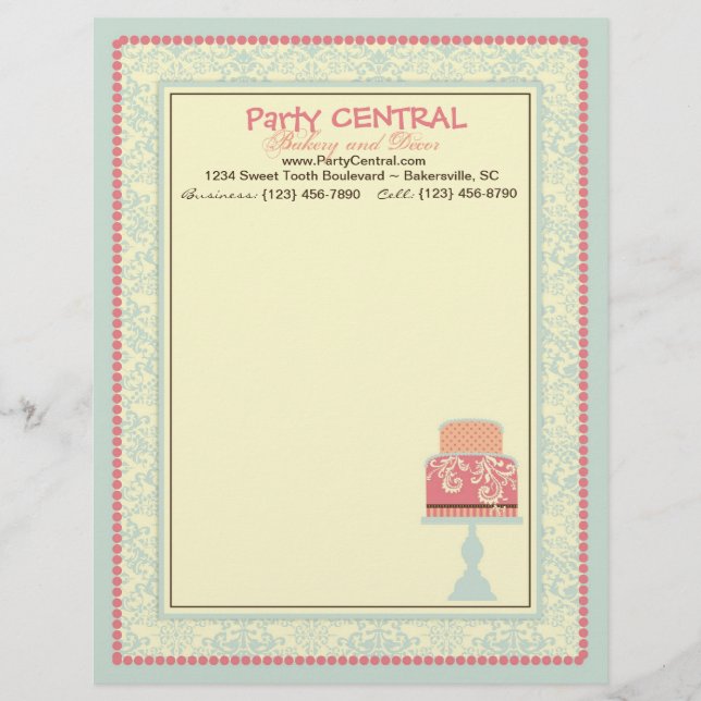 Papel con membrete del dulce dieciséis (Anverso)