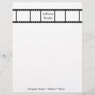 Papel con membrete del fotógrafo