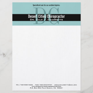 Papel con membrete del monograma del doble del