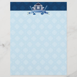 Papel con membrete del negocio de la limpieza de