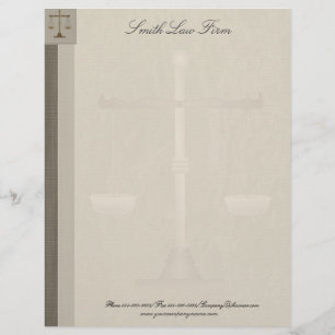 Papel con membrete del negocio del abogado