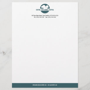 Papel con membrete del negocio del cuidado de