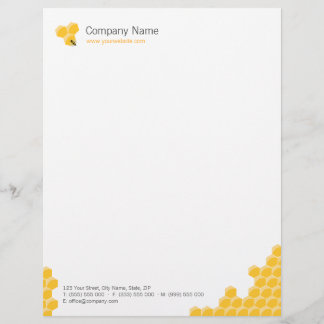 Papel con membrete del negocio del panal