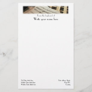 Papel con membrete del papel de carta del