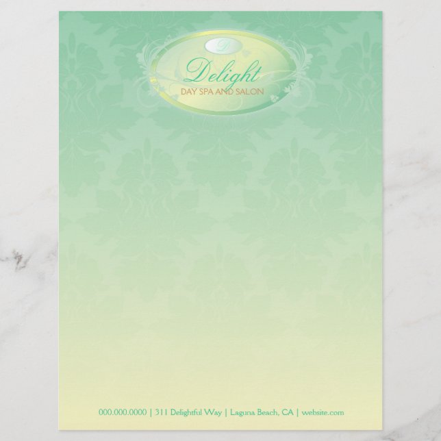 papel con membrete del placer 311-Teal (Anverso)