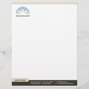 Papel con membrete del profesional del agente