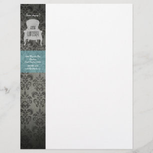 Papel con membrete elegante lamentable de la silla